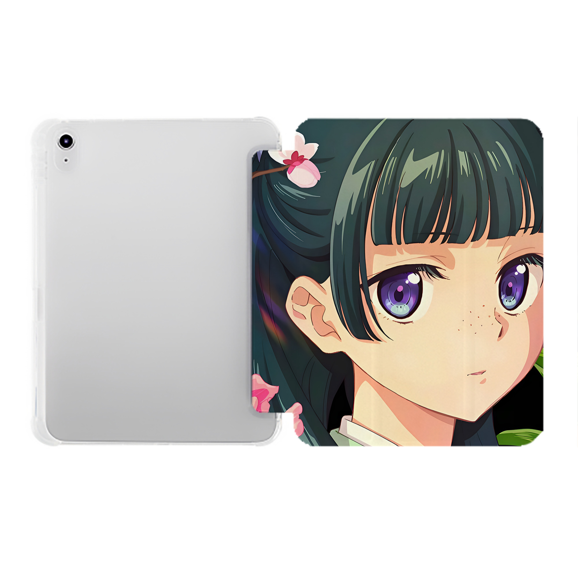 （画像用） 薬屋のひとりごと The Apothecary Diaries IPad ケース ペン収納付き 三つ折りスタンド PUレザー×シリコン 対応機種9.5/10.5/10.9インチ